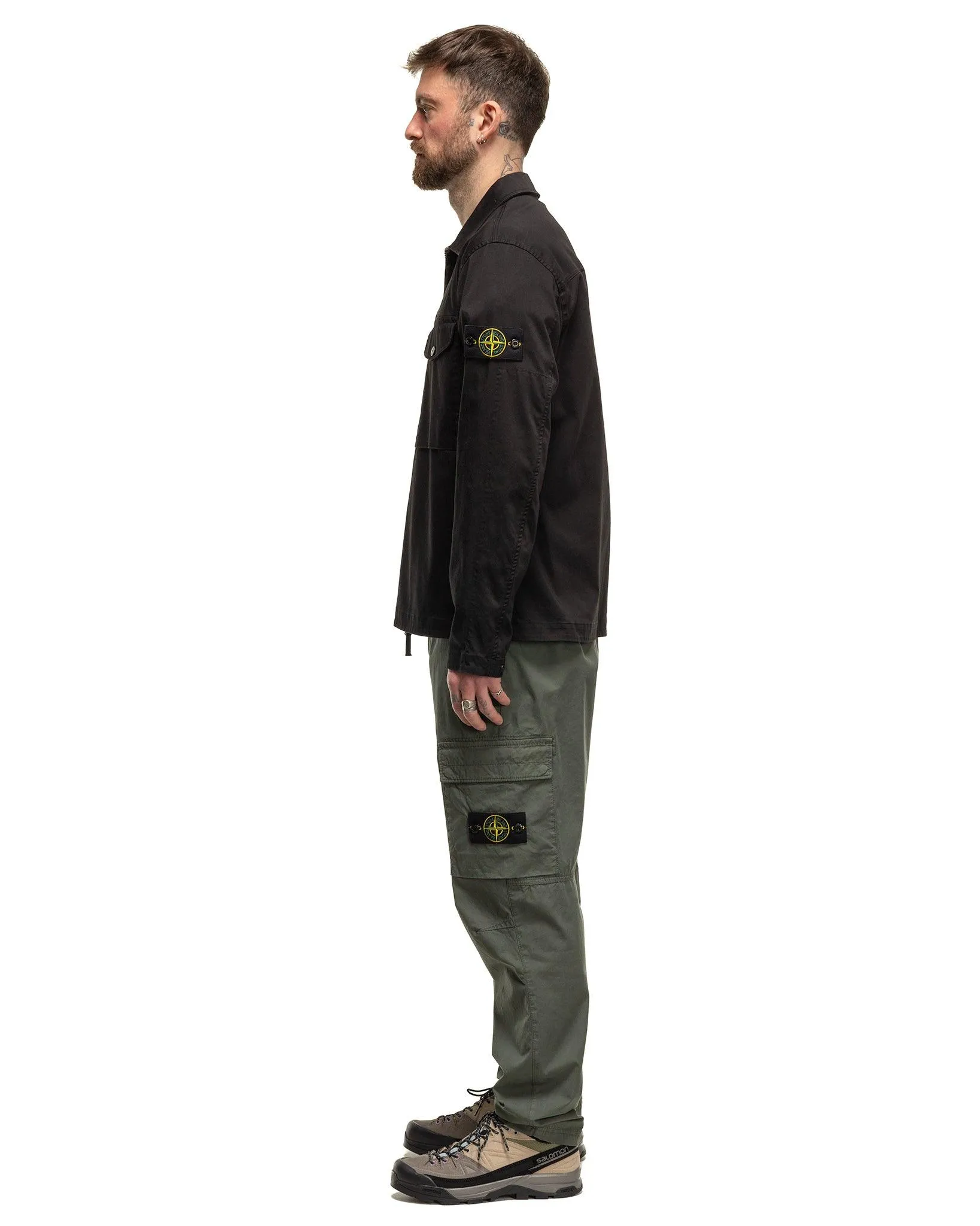 Supima Cotton Twill Stretch-TC Regular Fit Cargo Pants Musk