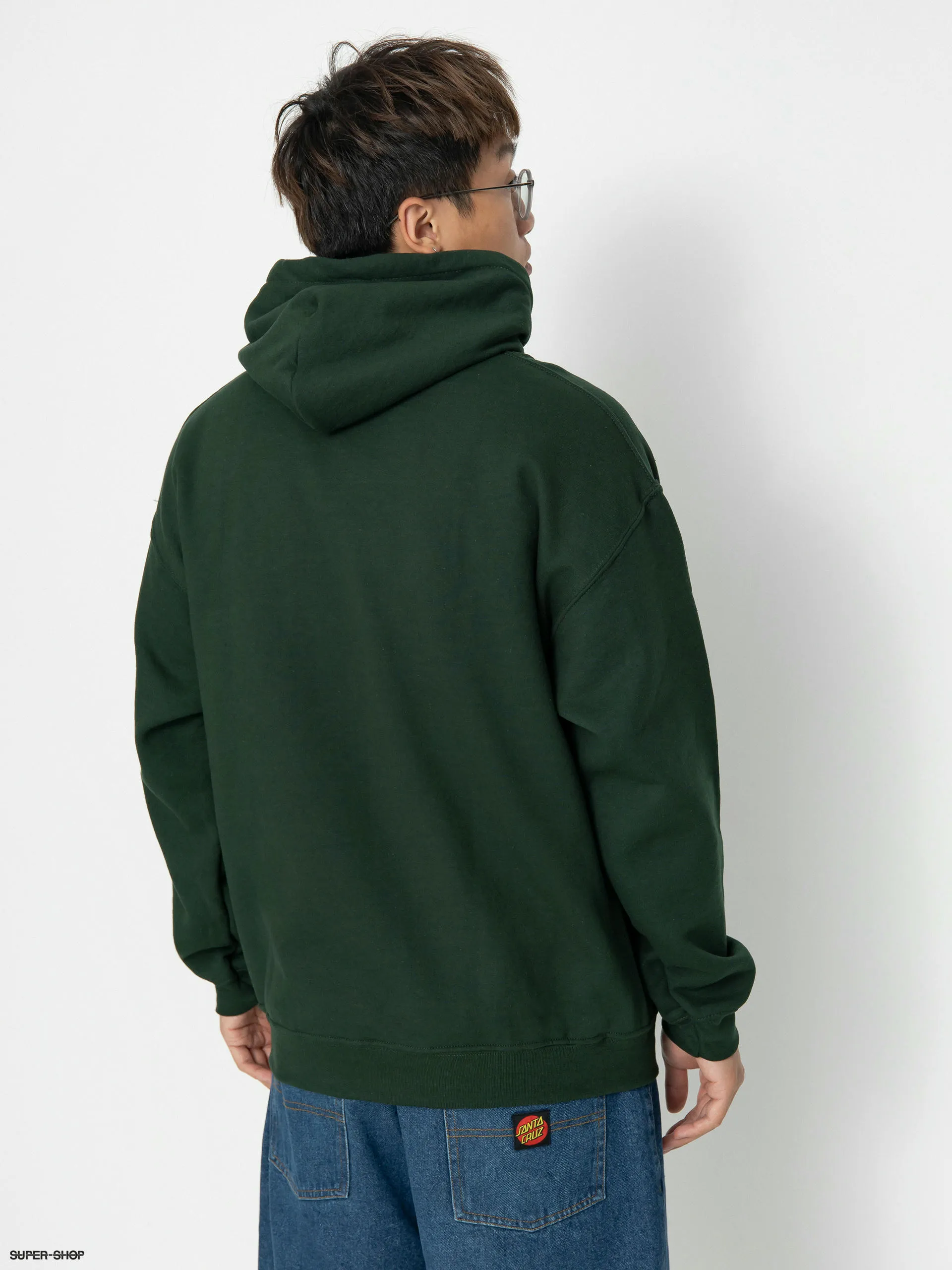 Thrasher Mag Banner HD Hoodie (forest green)