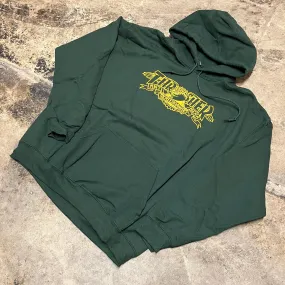 THRASHER X ANTI HERO MAG BANNER HOODIE (FOREST)