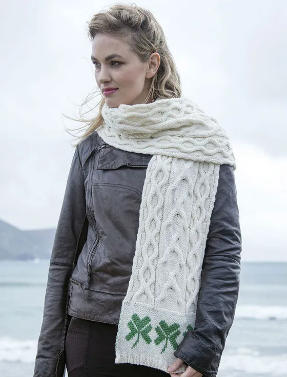 Three Shamrocks Merino Scarf