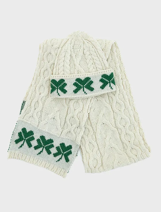 Three Shamrocks Merino Scarf