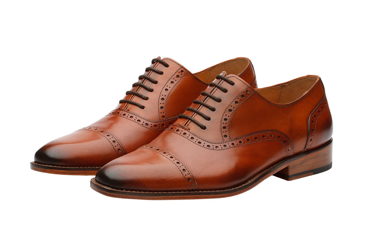 Toecap Brogue Oxford -Lab Tan