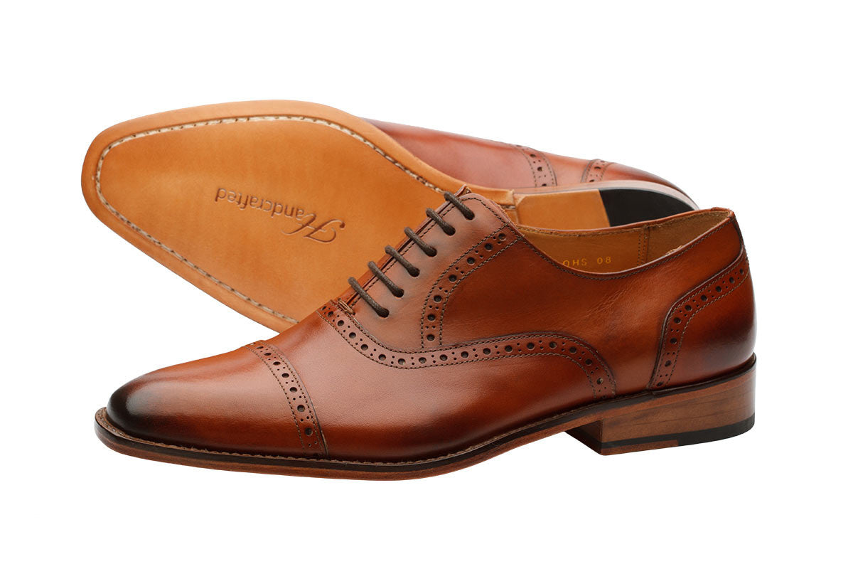 Toecap Brogue Oxford -Lab Tan