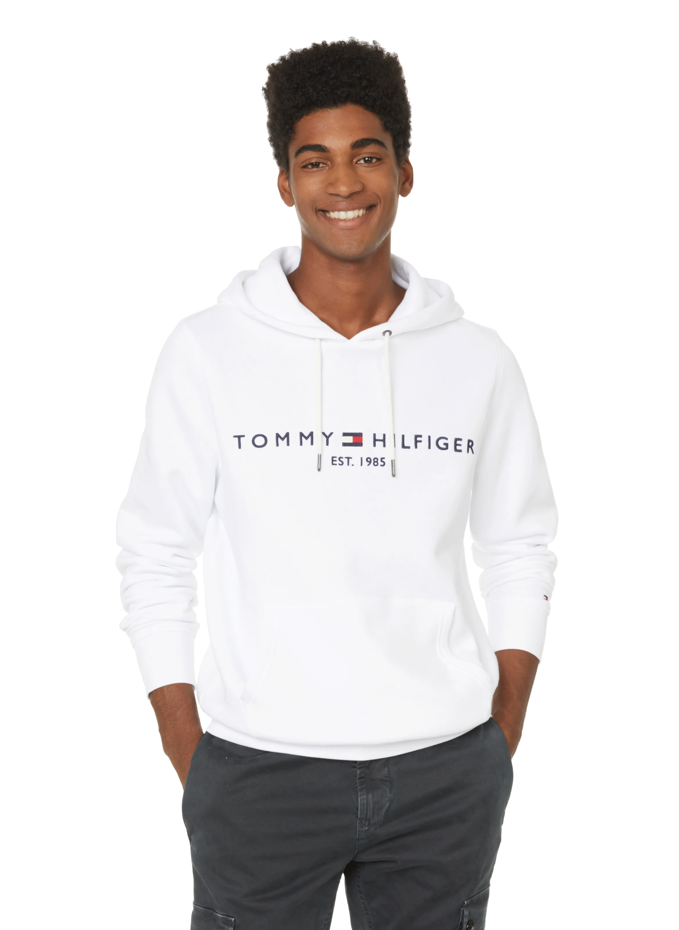 Tommy hilfiger  Organic cotton and recycled polyester hoodie - White