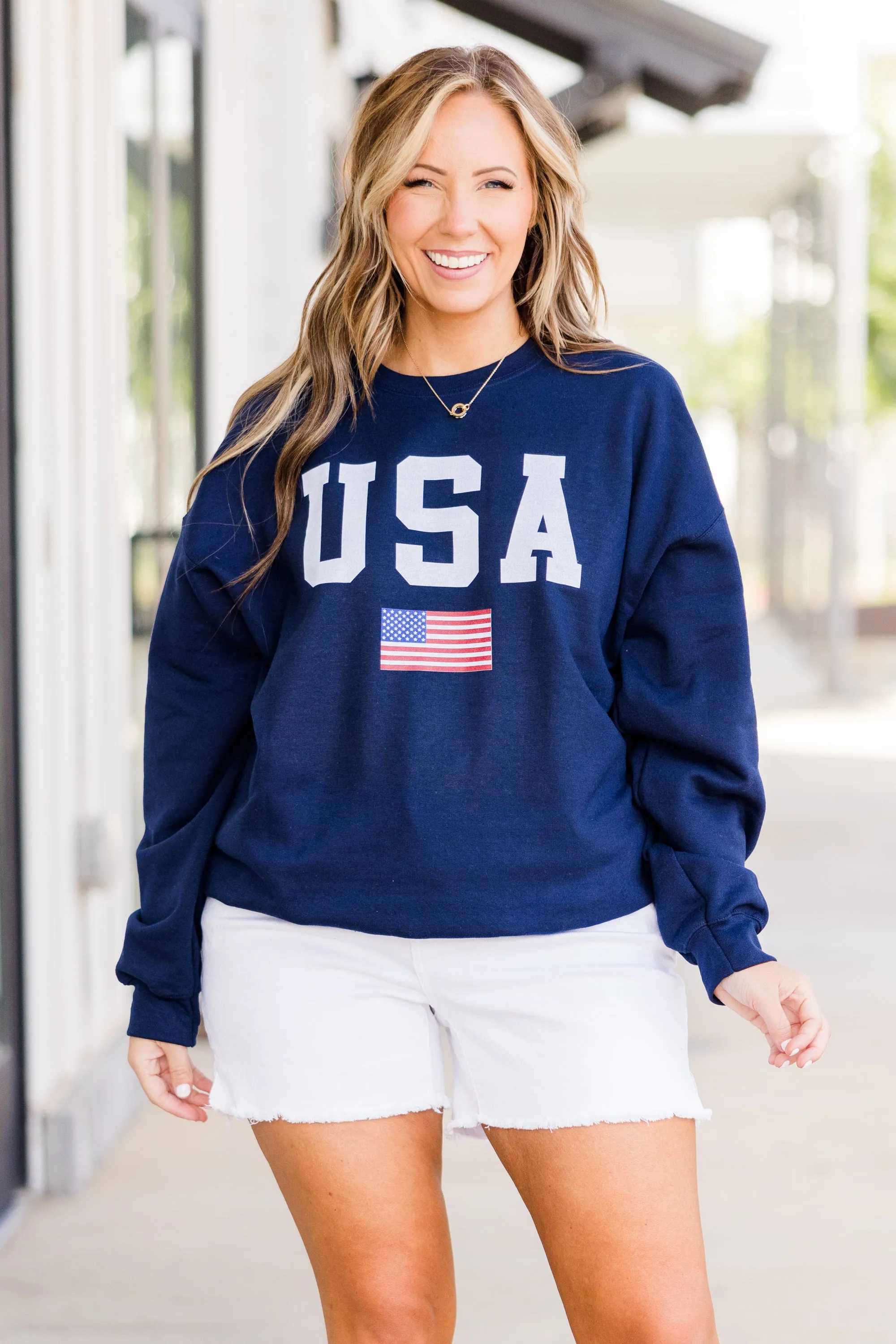 True American Spirit Sweatshirt, Navy