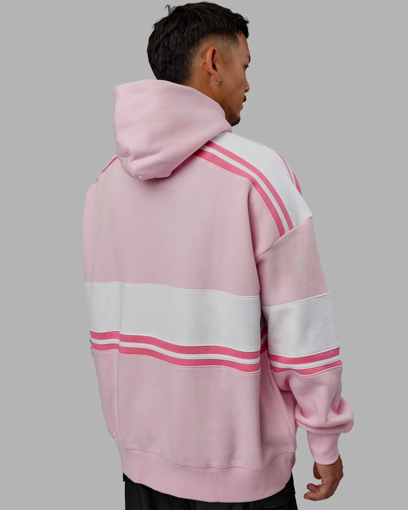 Unisex A-Team Hoodie Oversize - Petal Pink-White