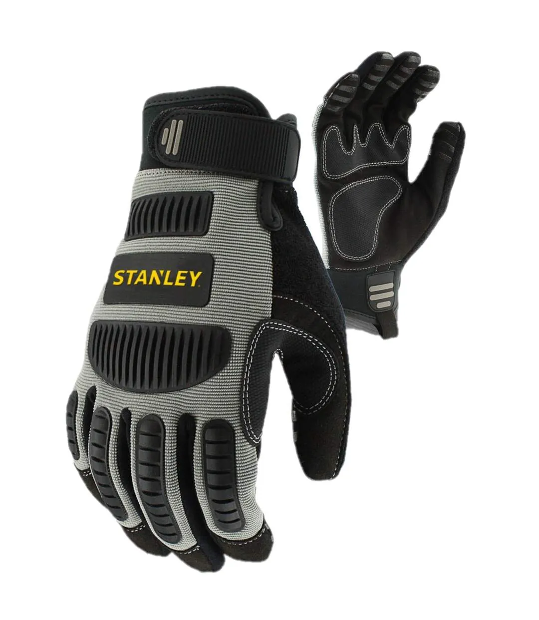 Unisex adult extreme performance safety gloves l grey/black Stanley