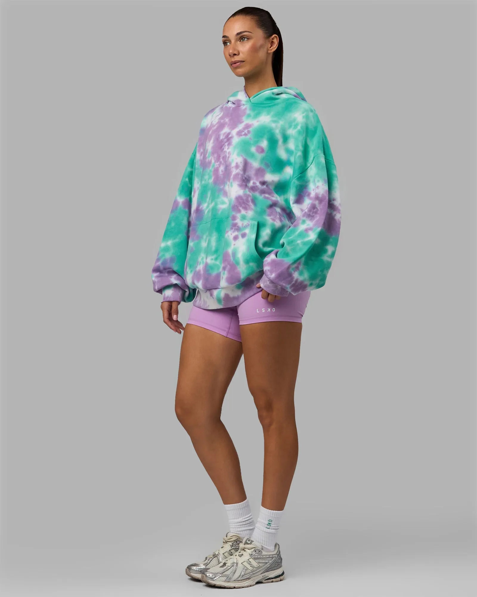 Unisex Lifting Club Hoodie Oversize - Cockatoo-Tie Dye