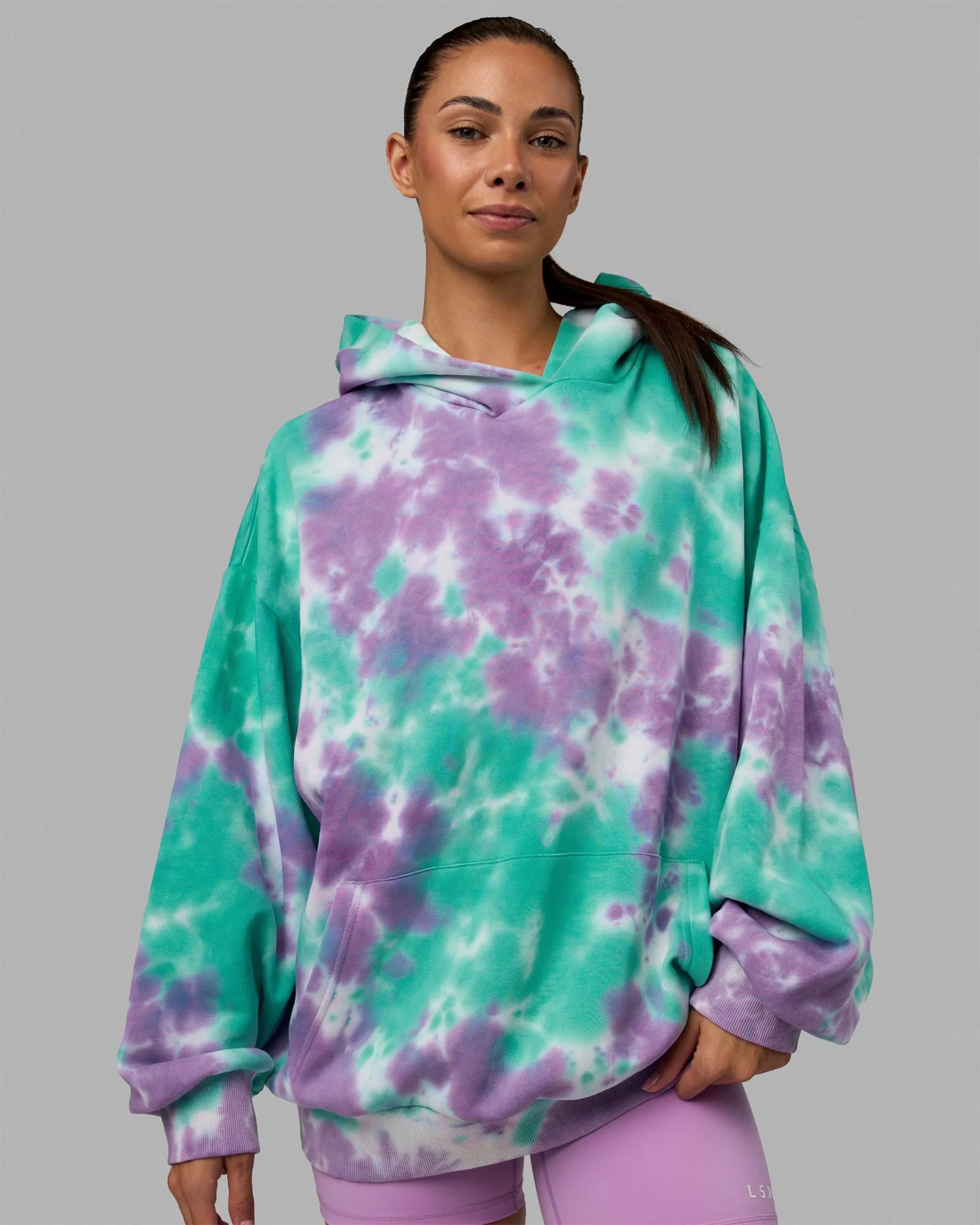 Unisex Lifting Club Hoodie Oversize - Cockatoo-Tie Dye