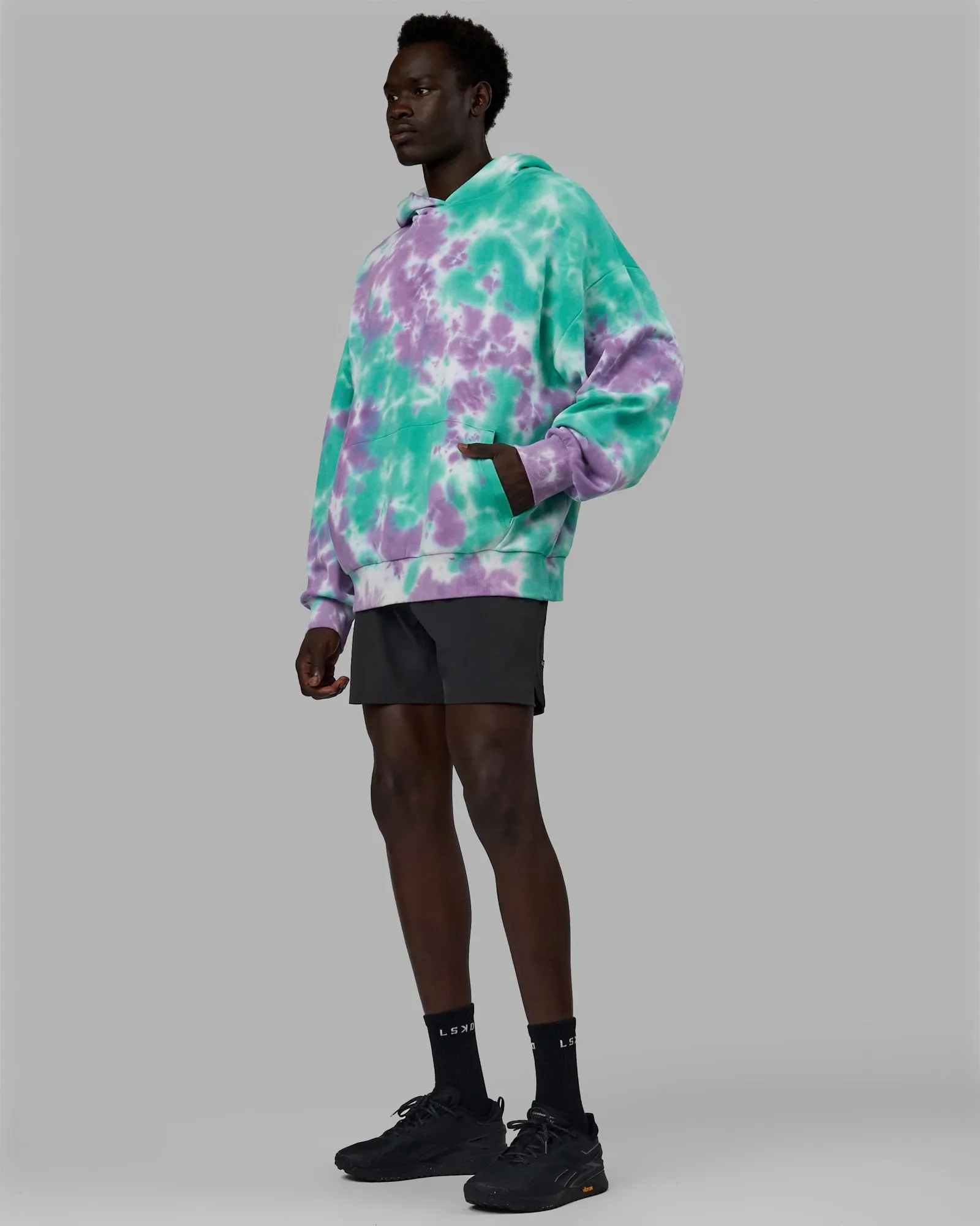 Unisex Lifting Club Hoodie Oversize - Cockatoo-Tie Dye