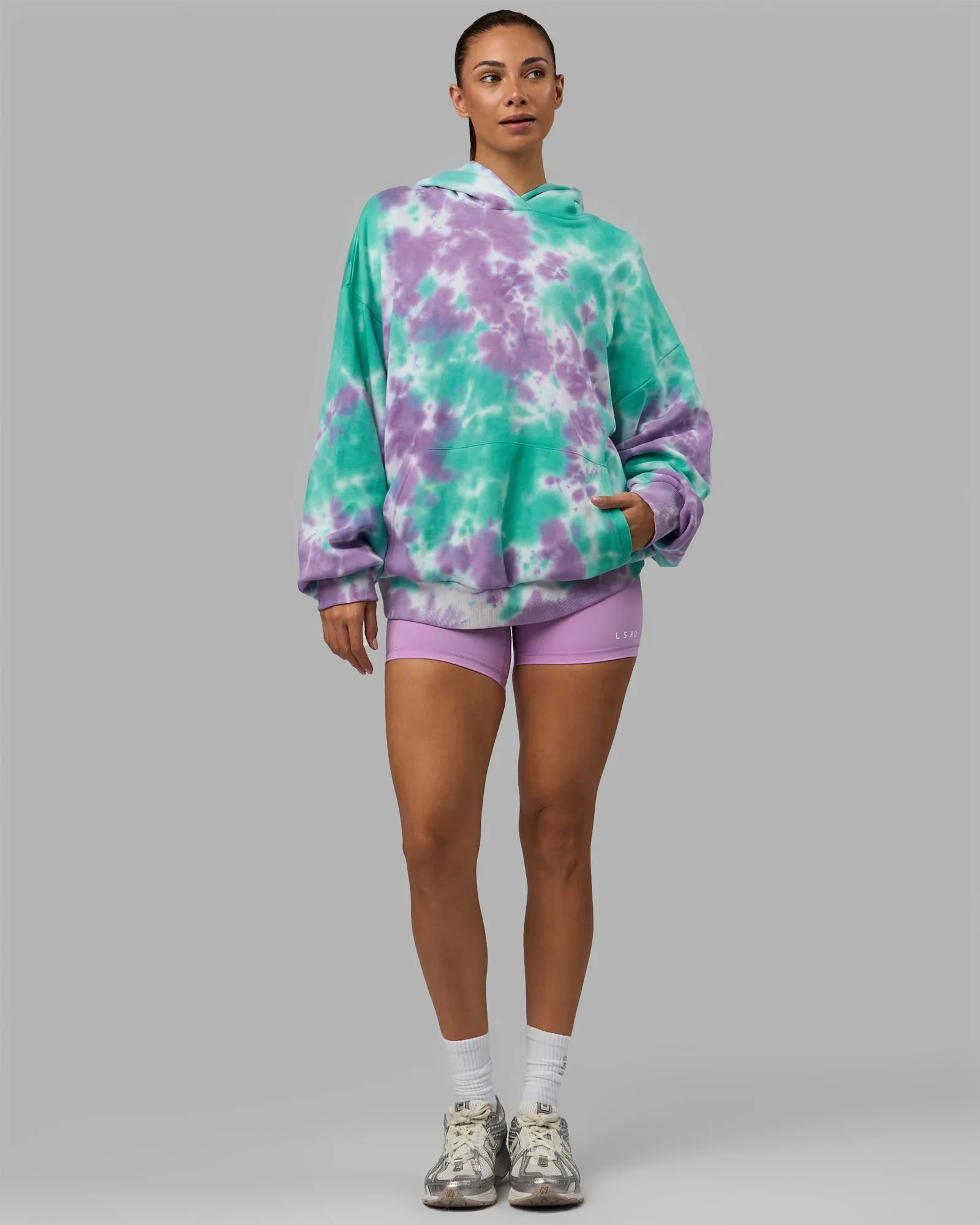 Unisex Lifting Club Hoodie Oversize - Cockatoo-Tie Dye