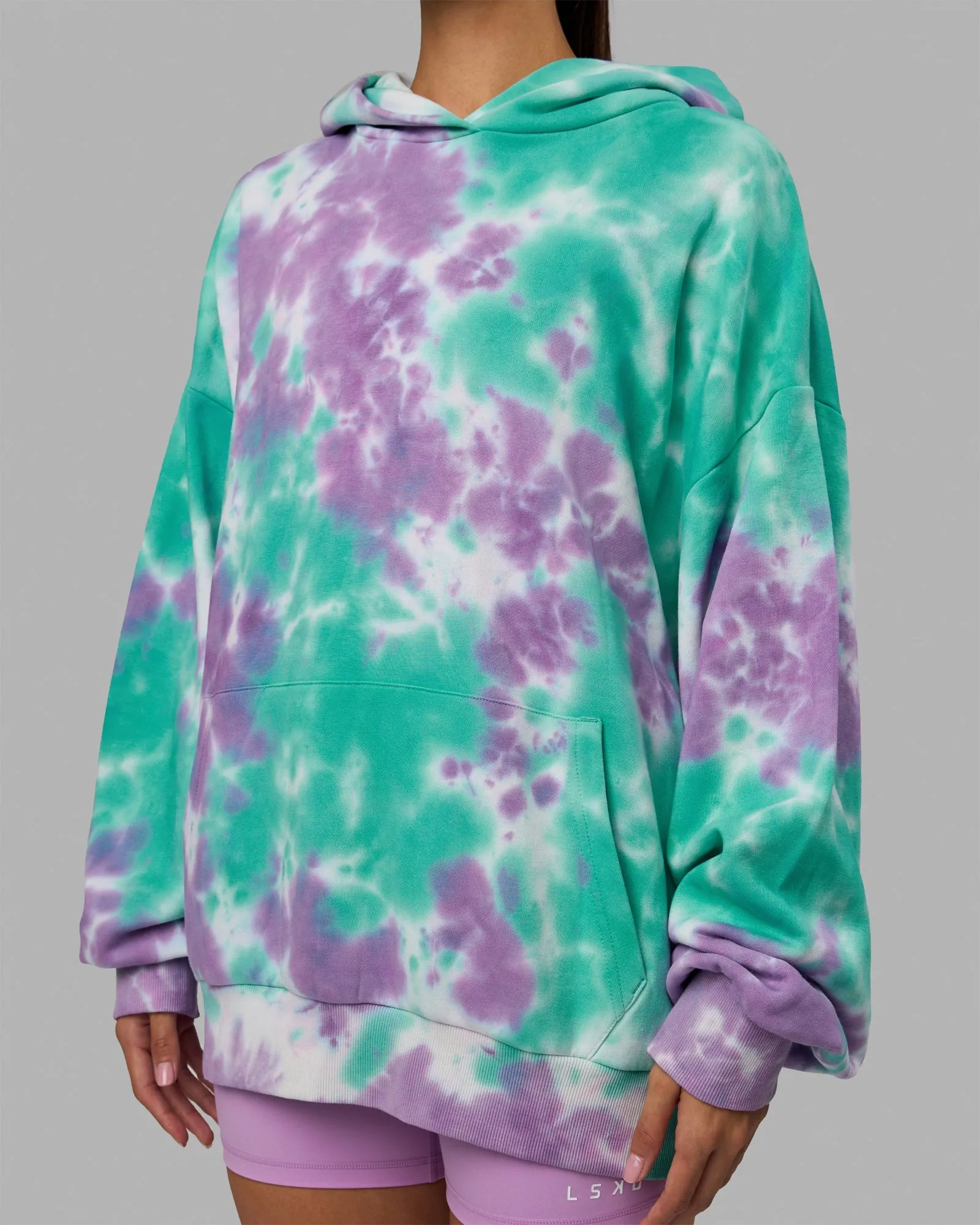 Unisex Lifting Club Hoodie Oversize - Cockatoo-Tie Dye