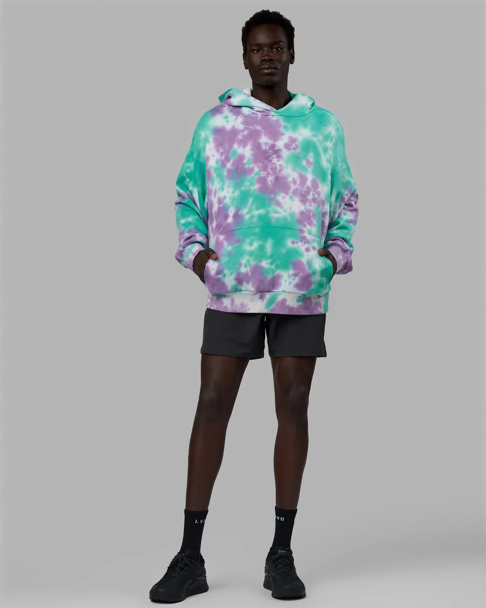 Unisex Lifting Club Hoodie Oversize - Cockatoo-Tie Dye