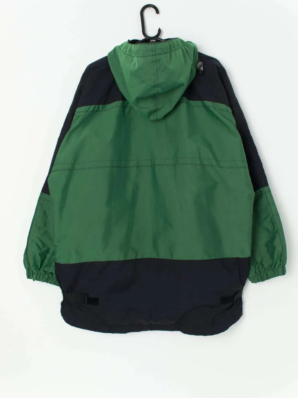 Vintage windbreaker in vivid green – 2XL