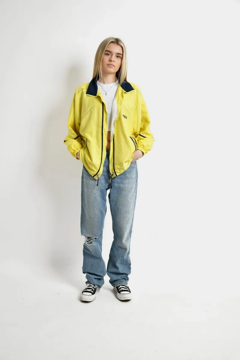 Vintage yellow windbreaker jacket