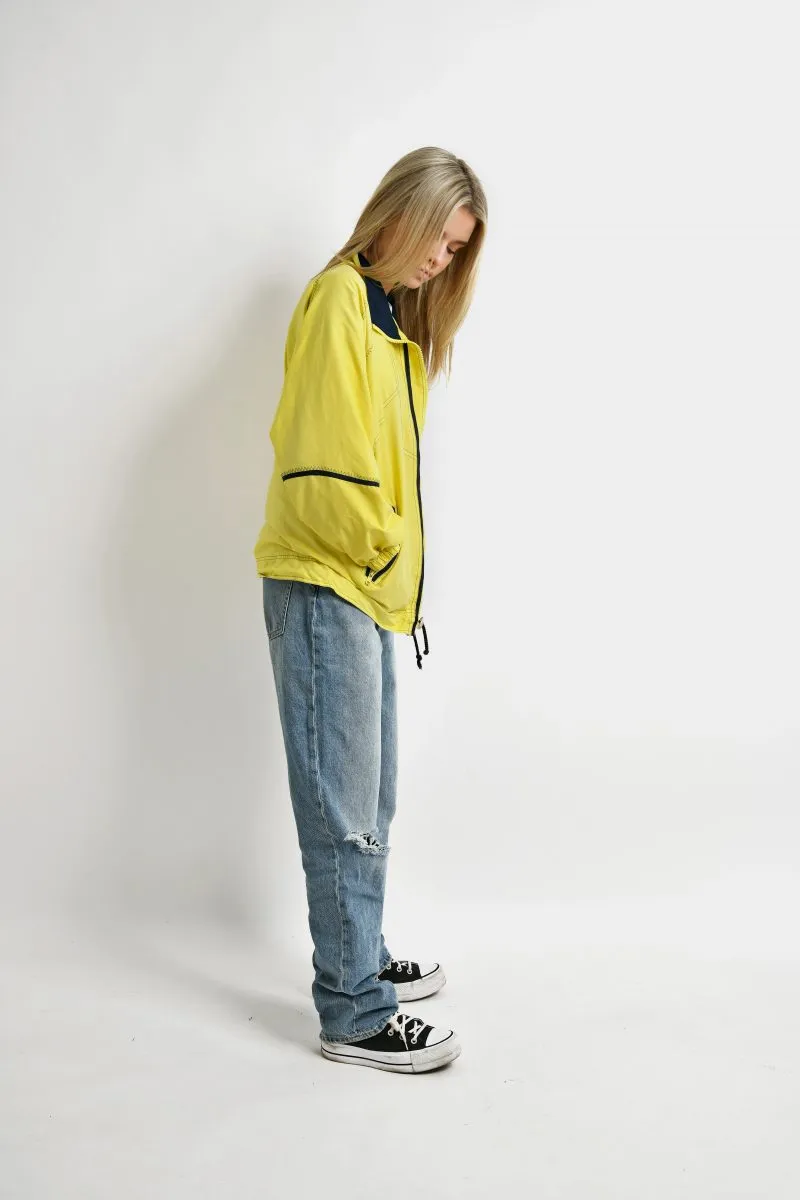 Vintage yellow windbreaker jacket