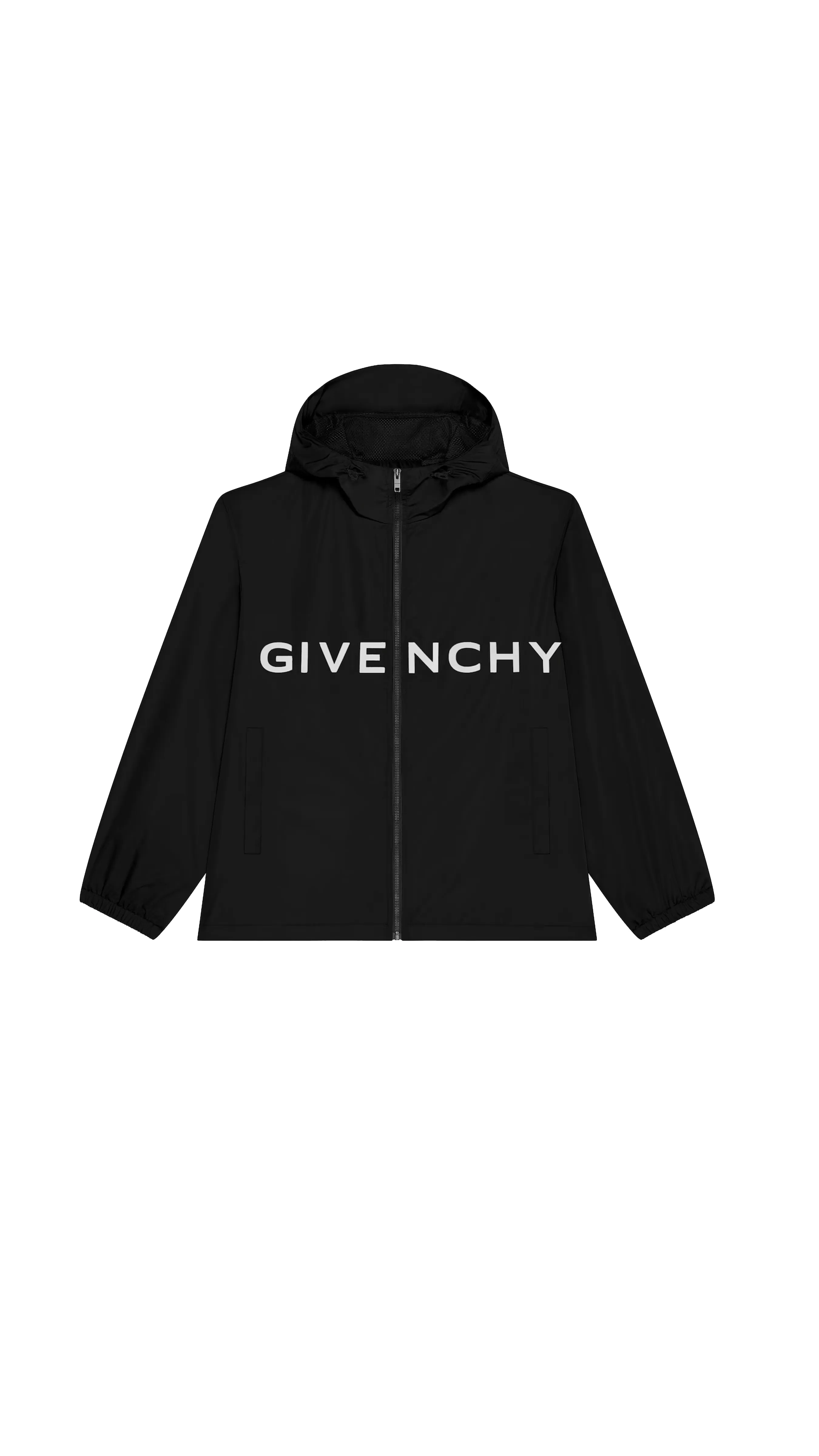 Windbreaker In Technical Fabric - Black