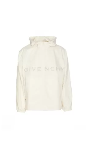 Windbreaker In Technical Fabric - White