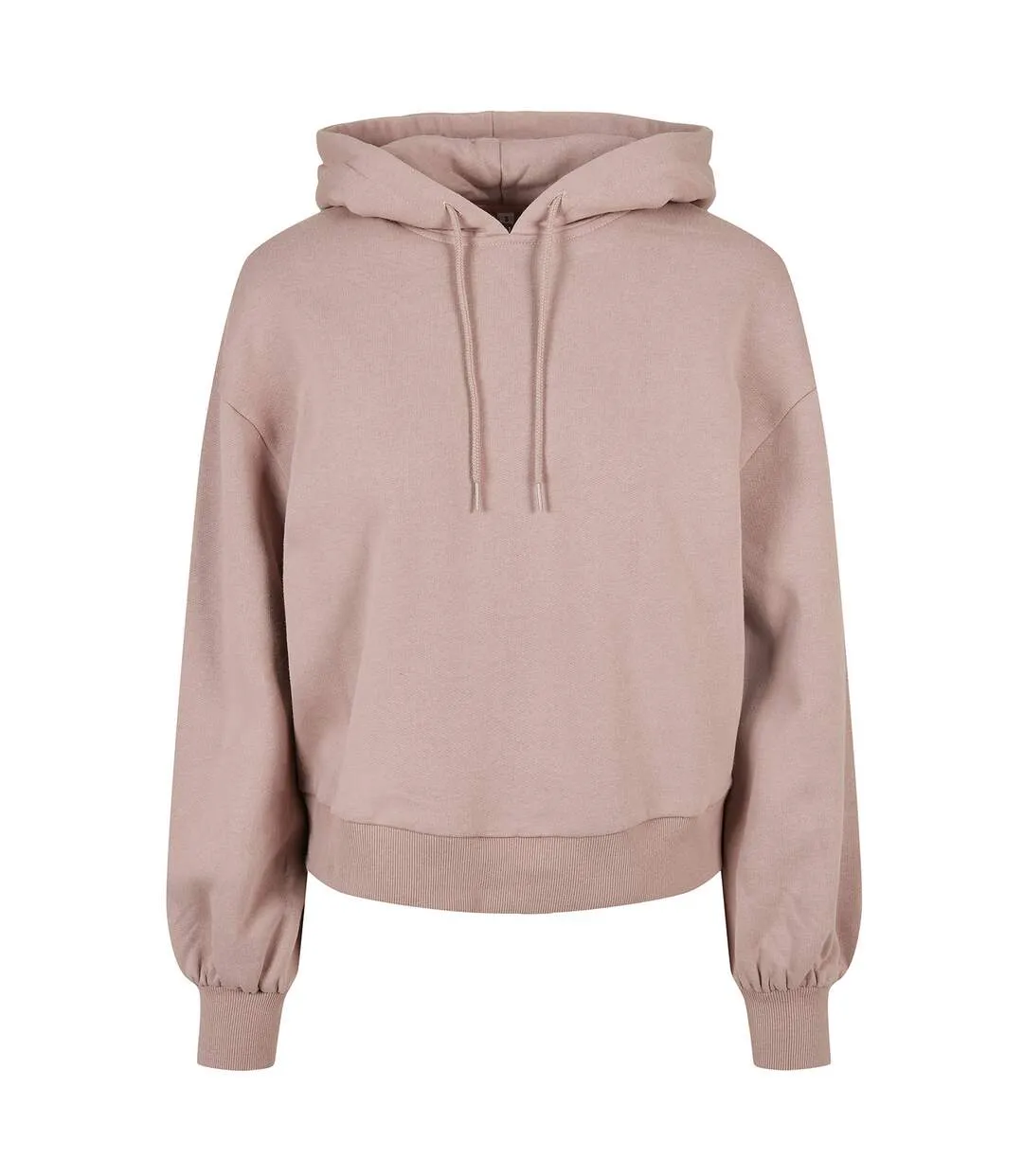 Womens/ladies organic oversized hoodie dusk rose Build Your Brand