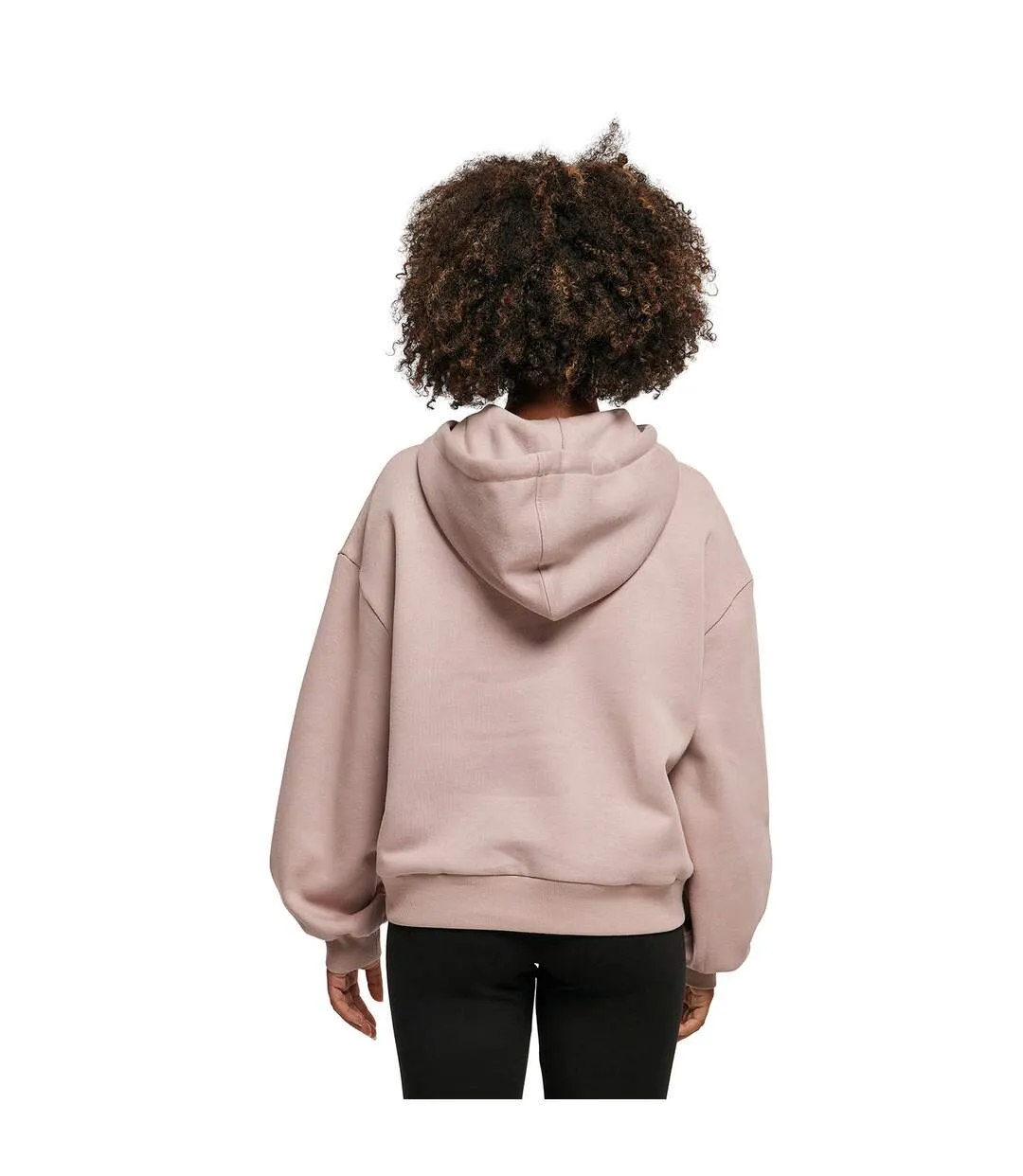 Womens/ladies organic oversized hoodie dusk rose Build Your Brand