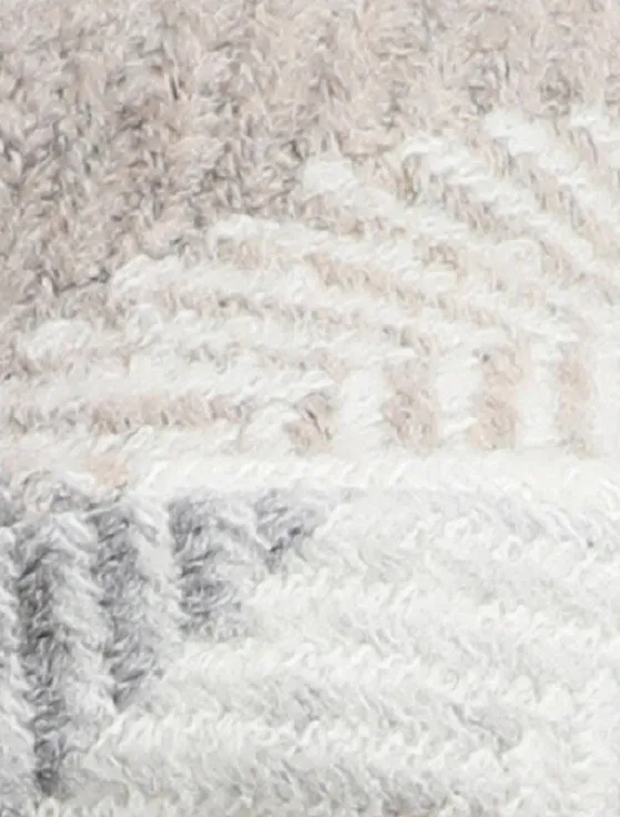 Wool Country Scarf - Multi-Beige