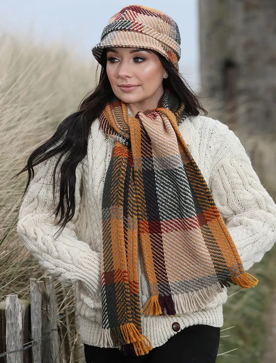 Wool Donegal Scarf - Galway Sage