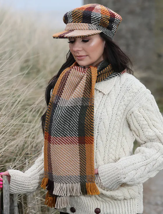 Wool Donegal Scarf - Galway Sage